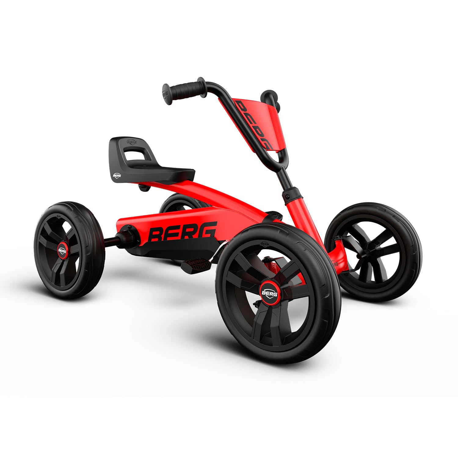 BERG Buzzy Red Pedal Gokart, veicolo per bambini, auto a pedale, giocattolo per bambini, alta sicurezza e stabilità, Kettcar dai 2 anni in su
