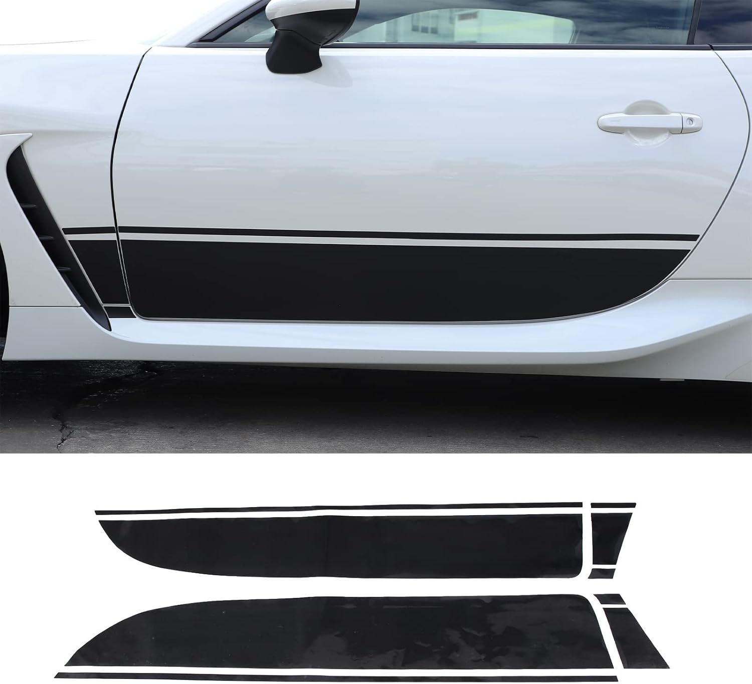 Body Side door Personalisation Decoration Stickers 4PCS Compatible with 86 GR86 2022 / Sub@ru BRZ ZD8 2022 Car Exterior Styling Sticker Accessories (Style C)