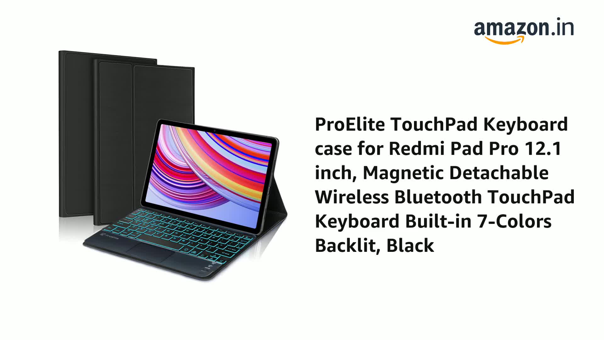 ProElite TouchPad Keyboard case for Redmi Pad Pro 12.1 inch