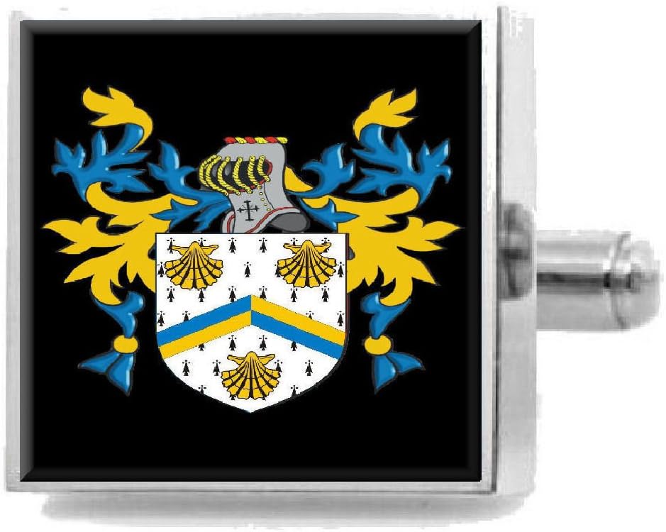 Select Gifts Gorham England Family Crest Surname Coat of Arms Tie Clip Engraved in Pouch