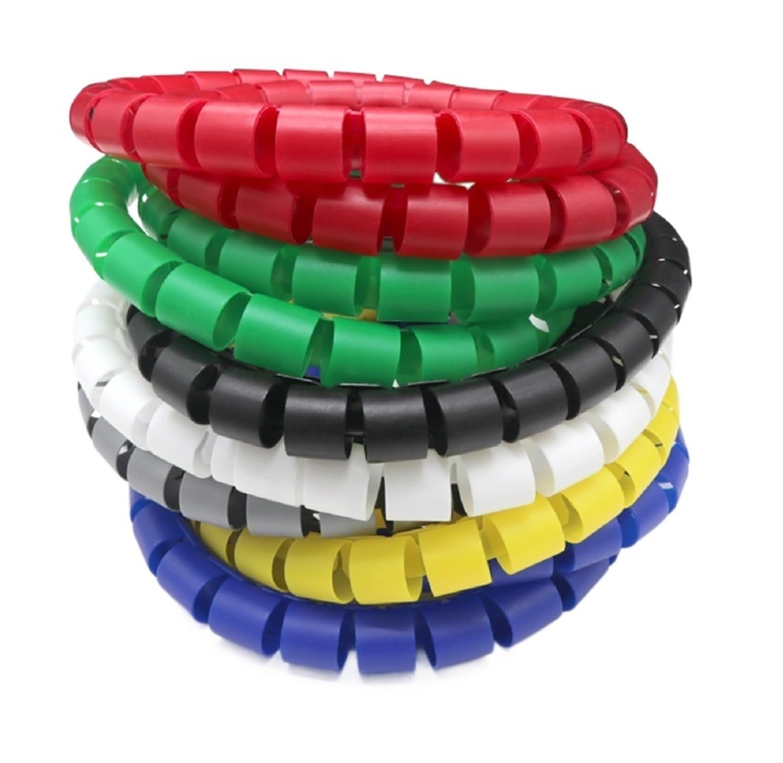Spiralna osłona na kable. Spiral Cable Wrap Tube Without Wire Finder Multicolor 8-30mm 1-10m(Unique Colour,20MM 10 METERS)