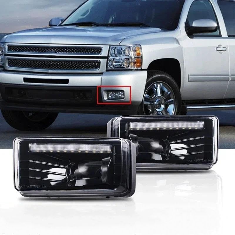 Fendinebbia a LED 2 pezzi/coppia fendinebbia a LED per auto per Chevy per Silverado 2007-2015 per Avalanche 2007-2013 per Suburban 2007-2014 fari paraurti Gruppo Fari Fendinebbia
