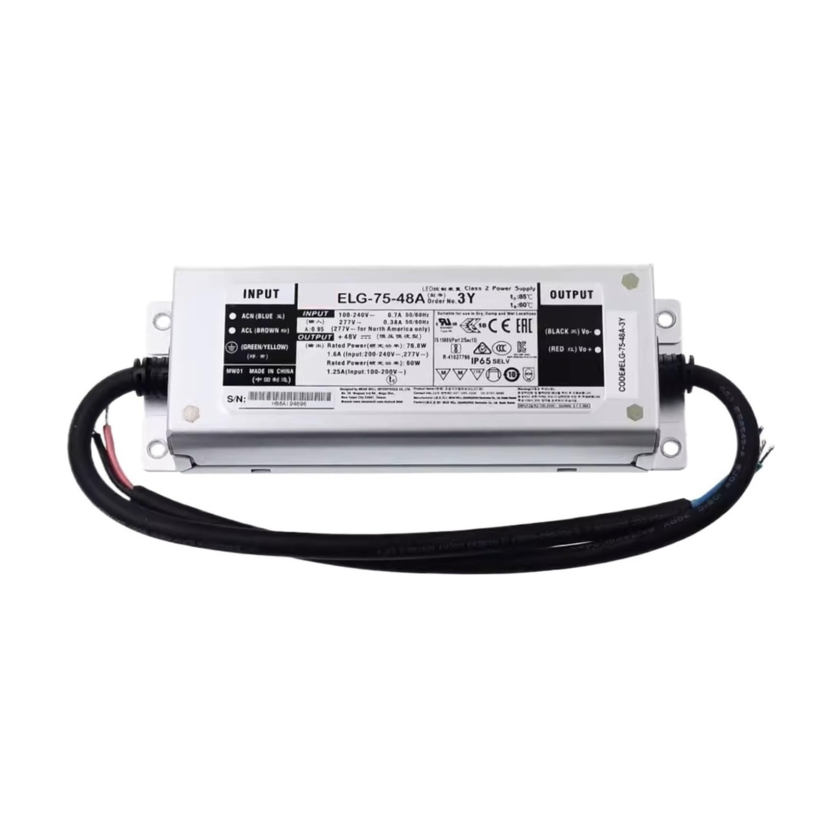 SWEWDSQG ELG-75 Waterproof constant current drive 12/24/36/42/48 Switching power supply ELG-75-42A-3Y(ELG-75-36A-3Y)