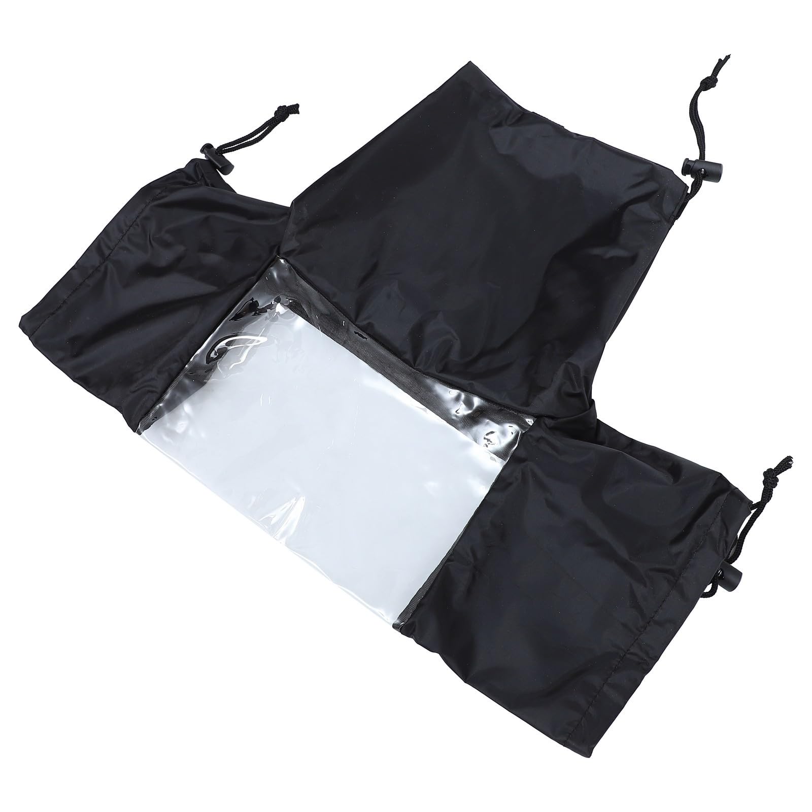 Protector de lluvia para cámara DSLR con ventana clara y tejido negro 8