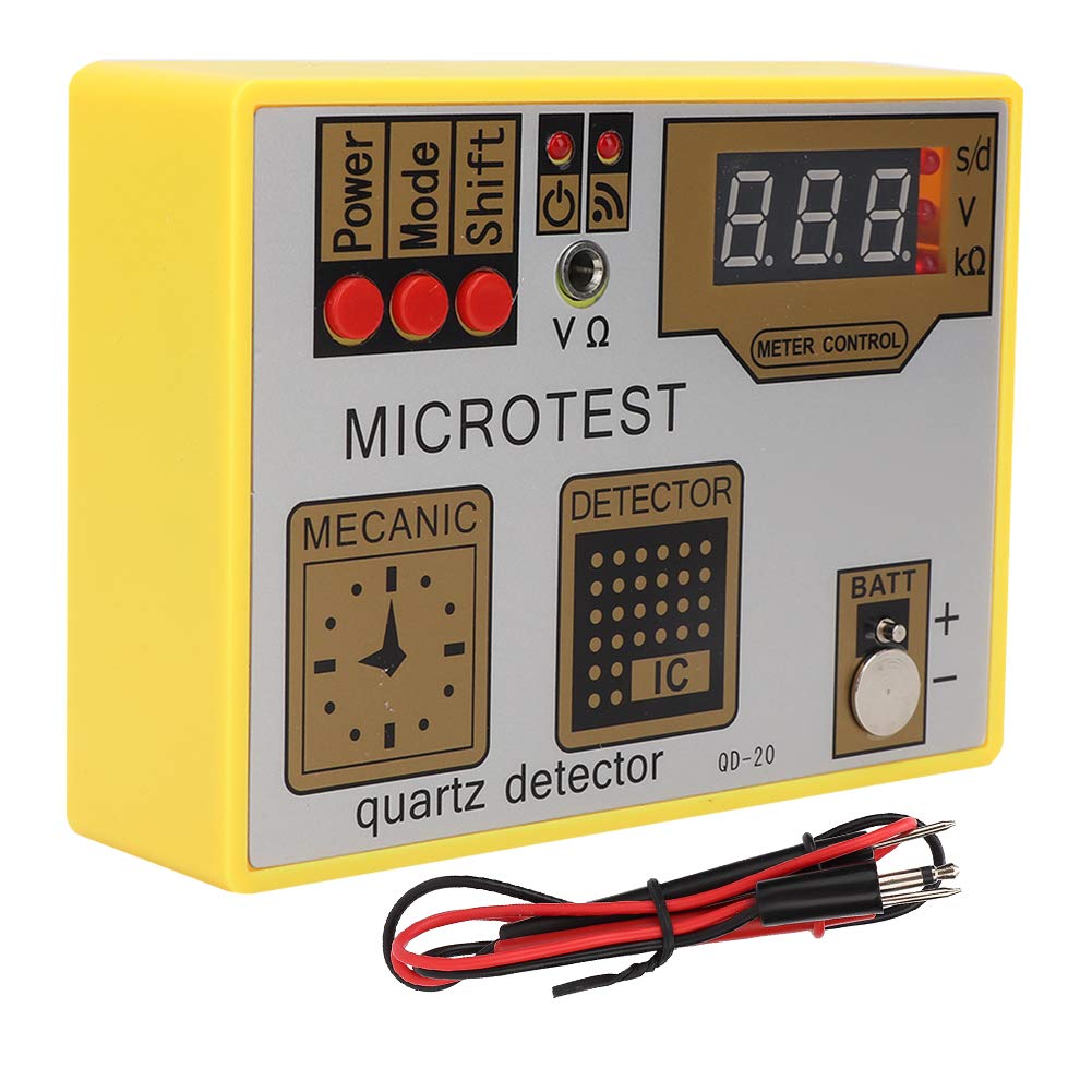 QD20 Testeur de Pile et Mouvement Quartz pour Montres avec Fonction Démagnétisation et Mesure d'Erreur Journalière