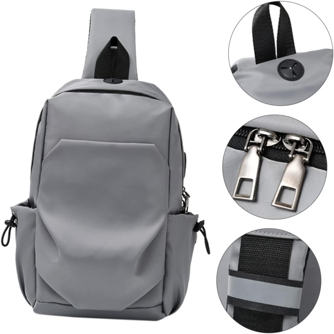 2 Pcs Elegant Chest Pouch for Women Lightweight Backpack Storage Pockets for Travel and Evening Out