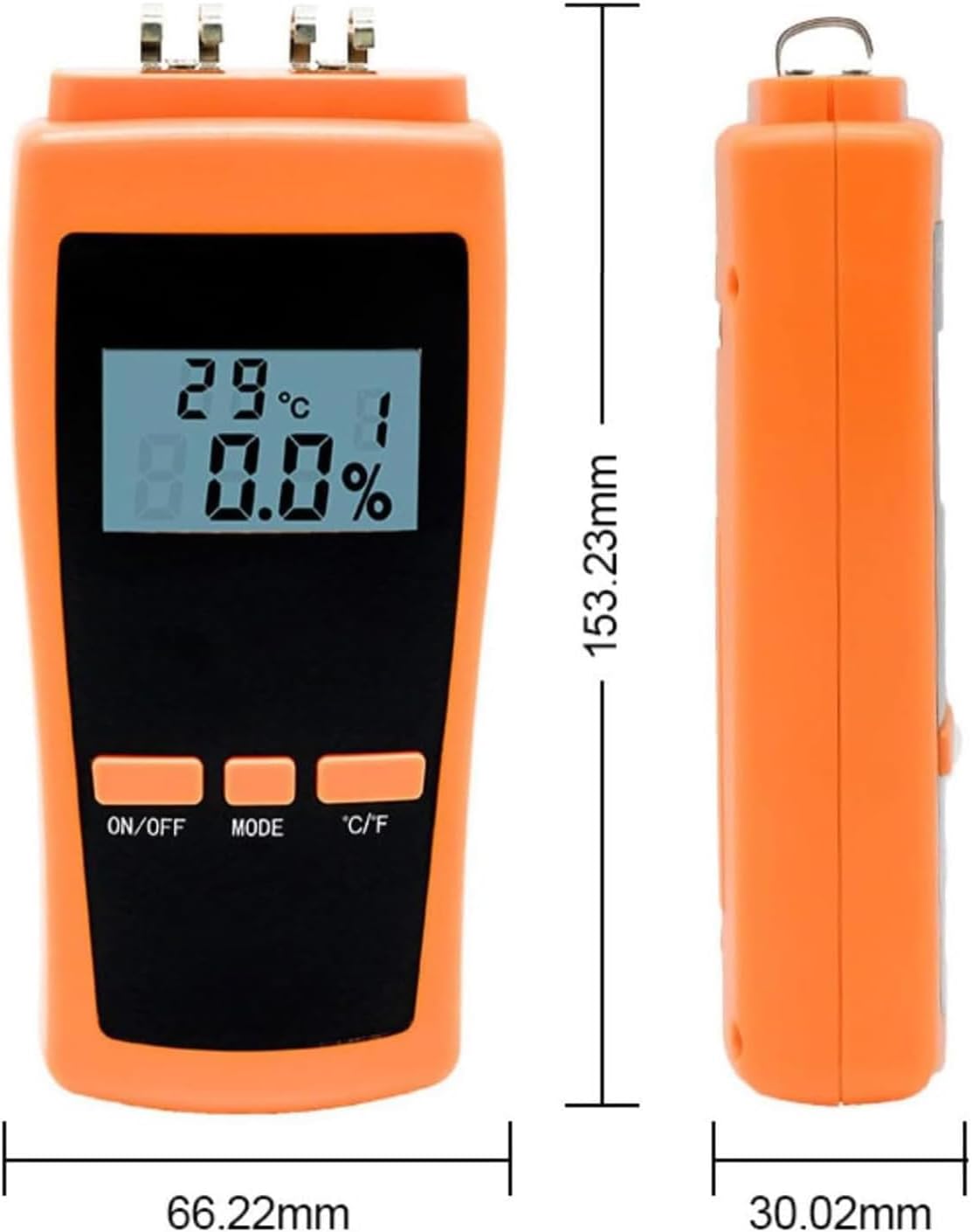 Handheld Paper Moisture Meter Tester - Fast 0.5s Measurement, LED Display, Ideal for Writing Paper, Corrugated Boxes, Coated Paper, Accurate Moisture Detection