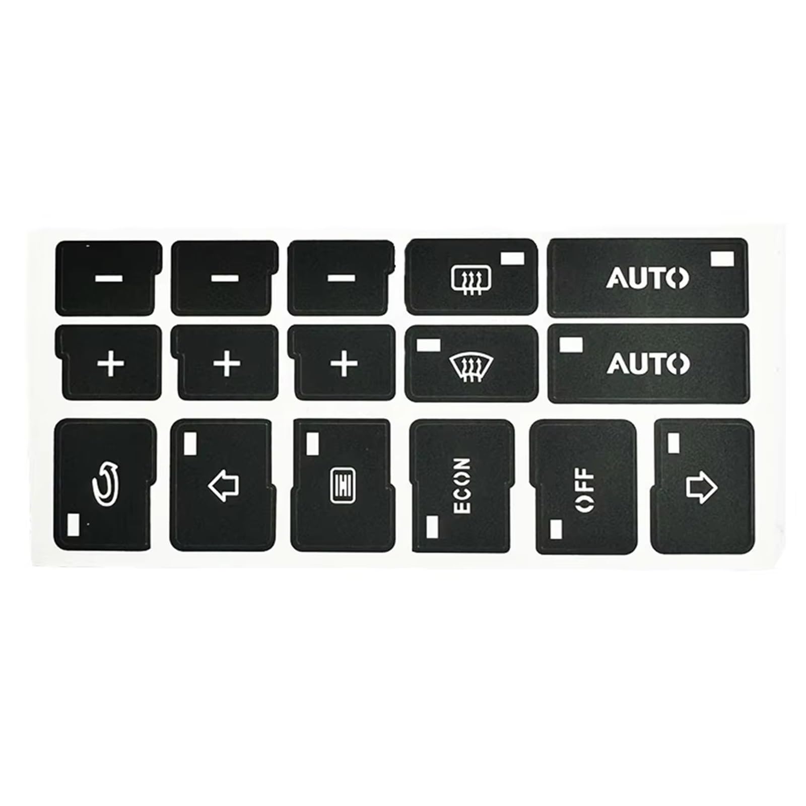 Button Trim Compatible with A4 B6 B7 2000 2001 2002 2003 2004 Car Air Conditioning (AC) Climate Control Button Sticker