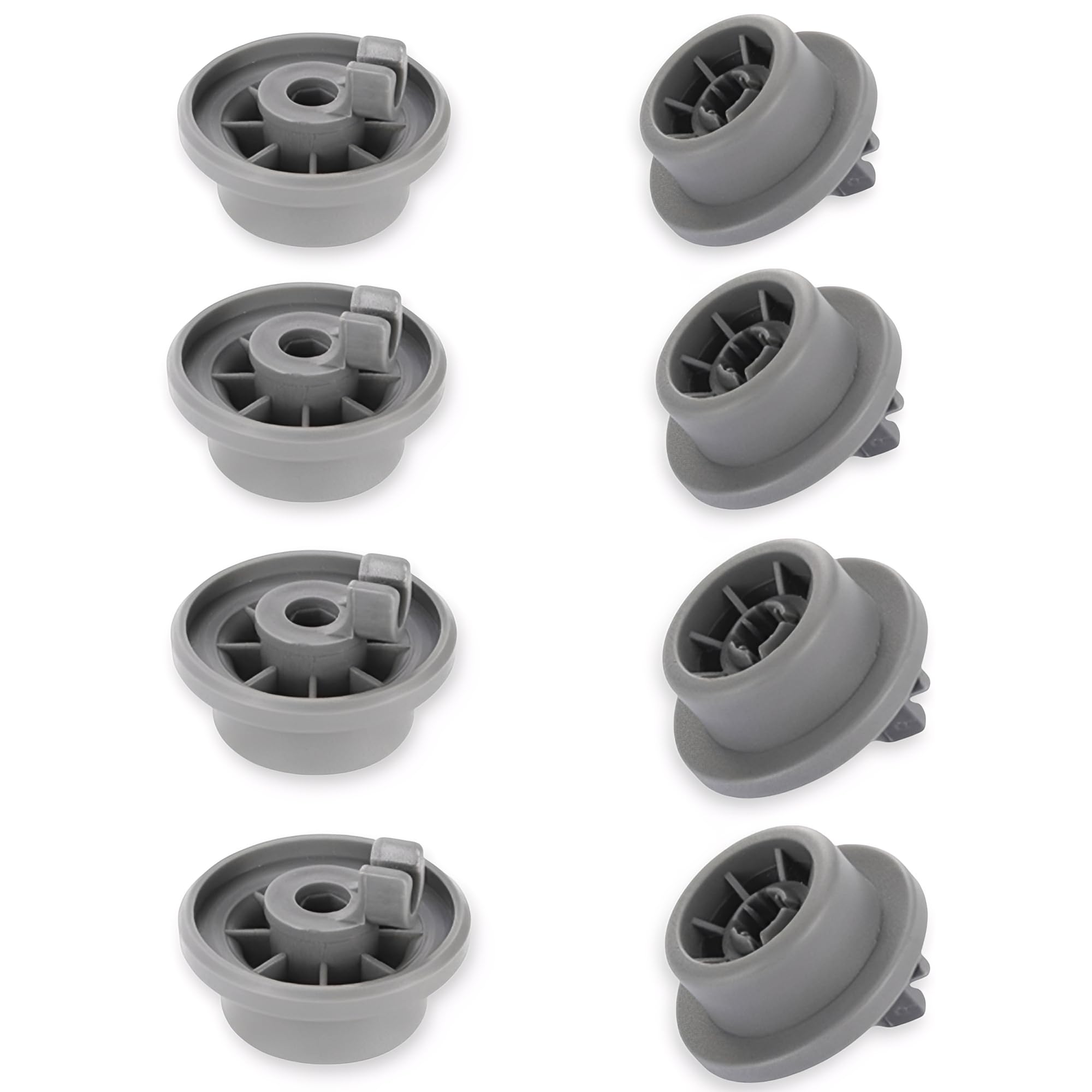 8-Pack 165314 Dishwasher Lower Rack Wheels Replacement, Dishwasher Rack Rollers Replaces Model 420198 423232 AP2802428 PS3439123 PS8697067