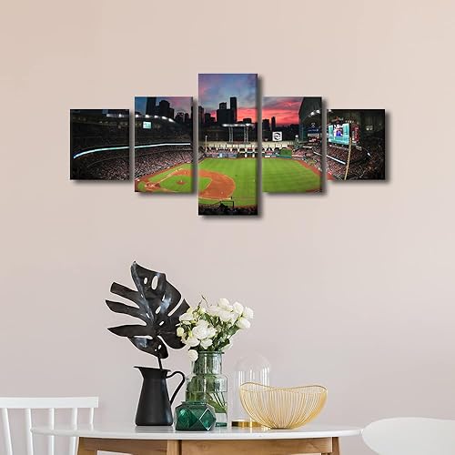 Miniatura 334 de Decoración de pared, lienzo para estadio deportivo de Estados Unidos, arte de pared moderno Fenway Park en Boston, arte de pared para oficina, sala