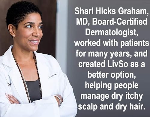 Miniatura 7 de LivSo Acondicionador hidratante para el cuero cabelludo, creado por dermatólogos, hidrata el cabello y el cuero cabelludo, derivado de forma