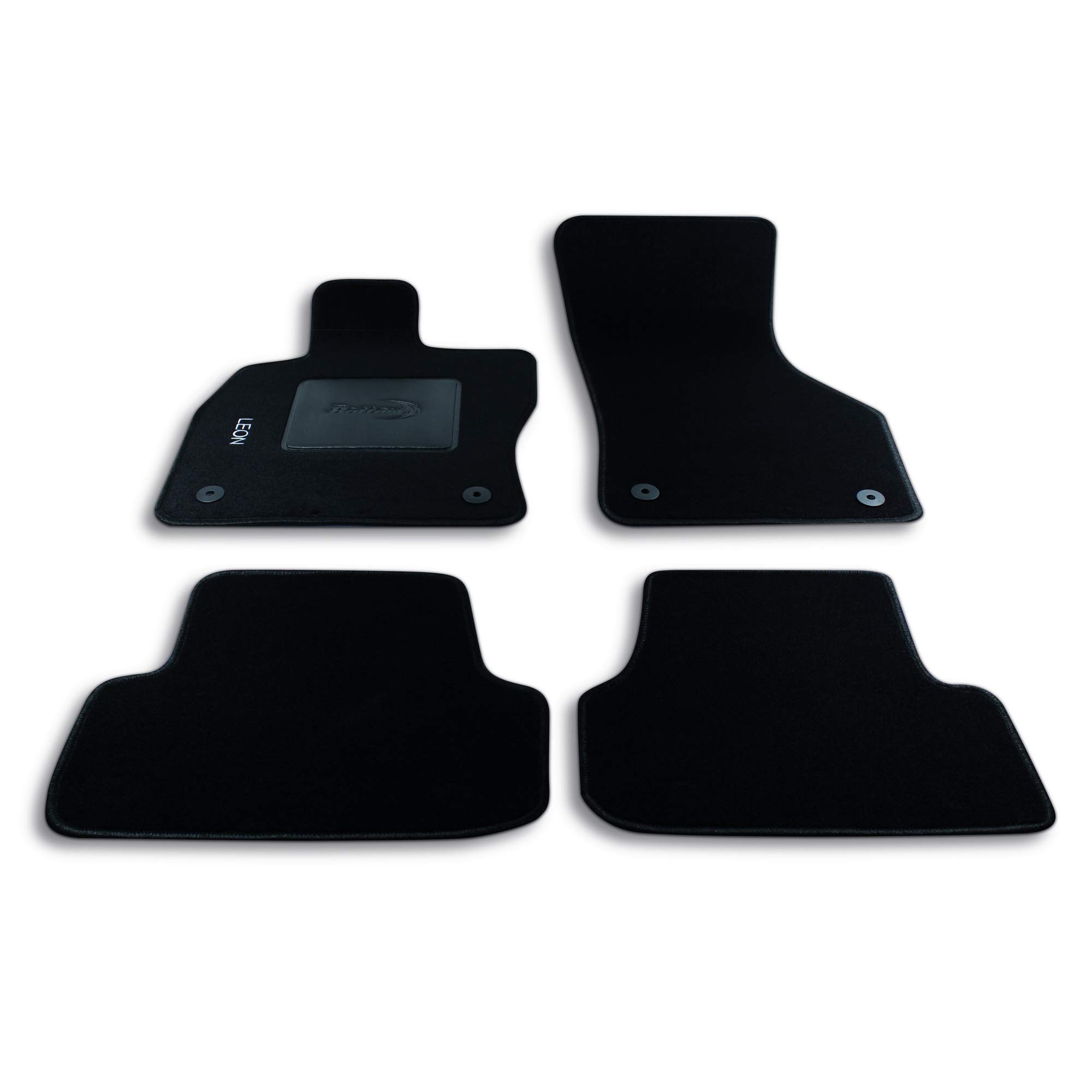 Bottari 39089 Set de 4 tapis de sol sur mesure en velours pour Seat Leon 2013 - ....