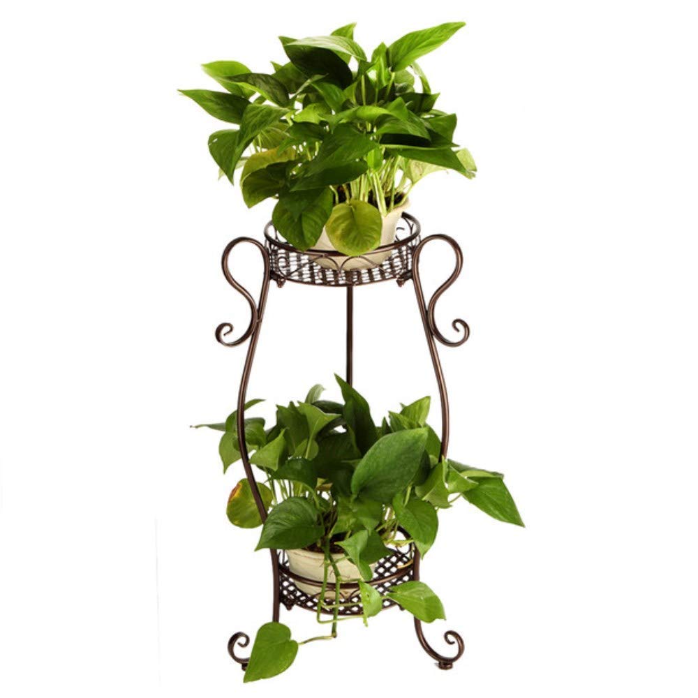 Crafter 2 Tiers Metal Flower Pot Stand Indoor Plant Pot Stand Rack