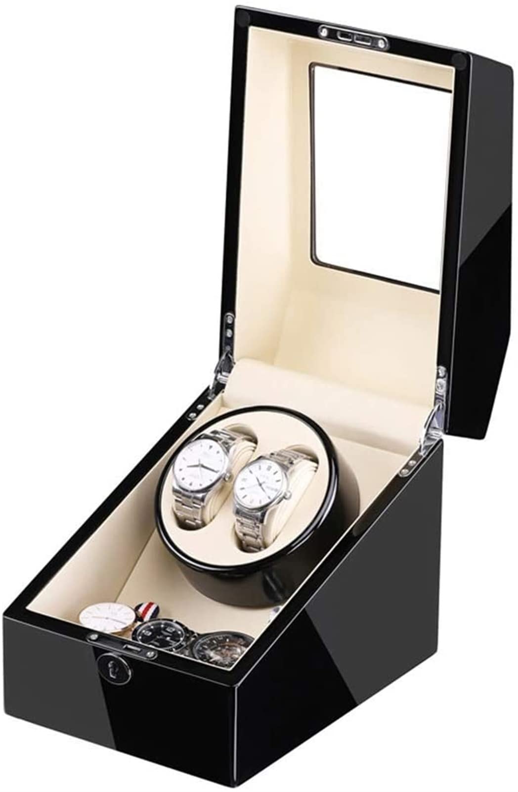 Expositor enrollador de relojes de madera para regalar a coleccionistas de automáticos
