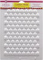 Vista 3 de LorAnn - Juego de gemas para hacer dulces duros, incluye moldes rectangulares, hexagonales y de disco