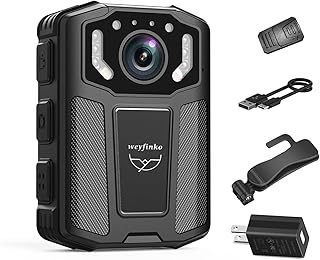 weyfinko W1 Body Mounted Camera,1080P Body Camera with Audio&Video,Small Body Cam with Infrared Night Vision and 12HR Battery Life Recording for Cyclingã€Meetingã€Hikingã€Home and Outdoor(NO Card)