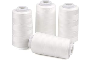 Ilauke 4 x 3000 Yards Serger Thread - Industrial Strength for Jim Sergers