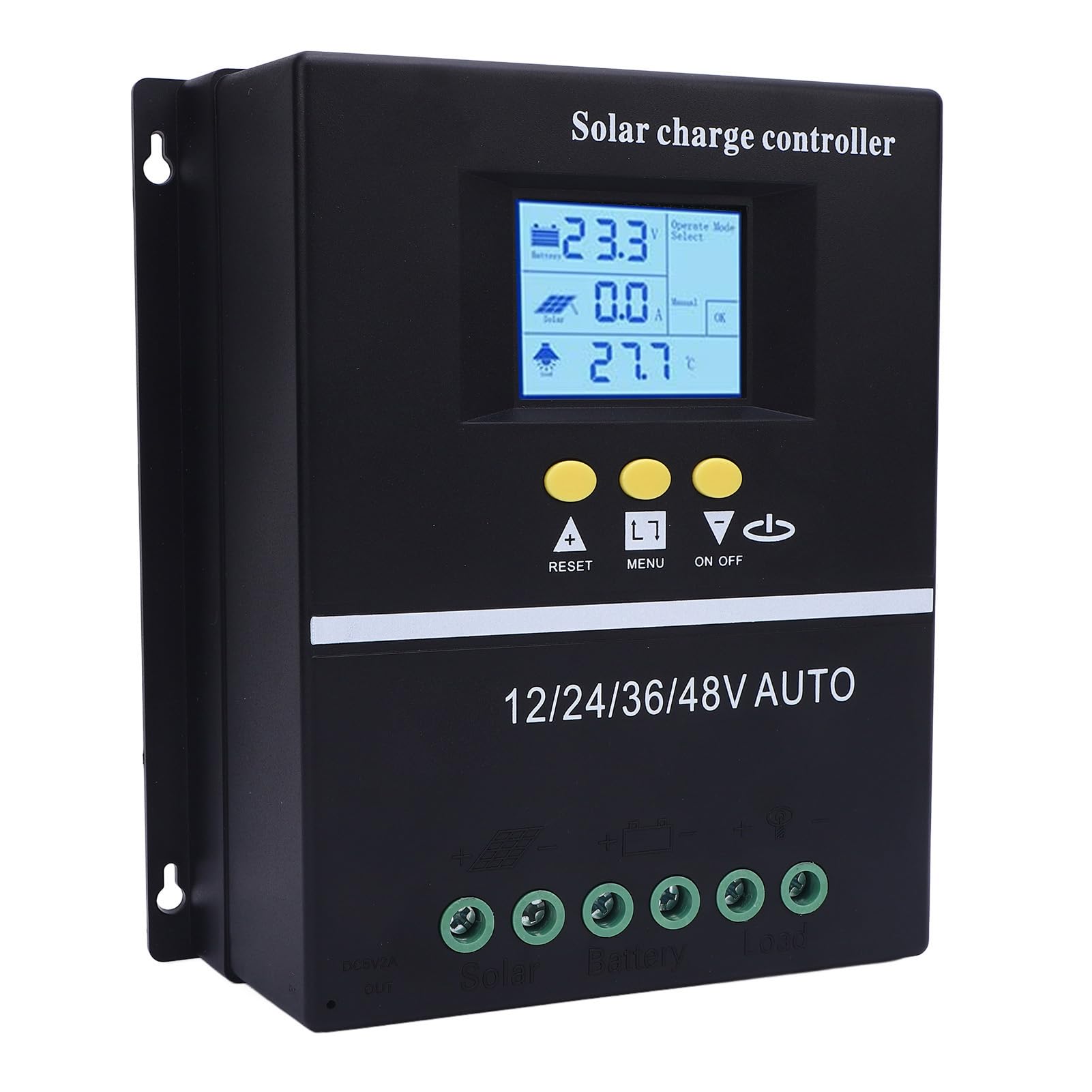 Dpofirs 60A MPPT Regulator ładowania Słonecznego Zaawansowany 12V 24V 36V 48V Regulator Słoneczny z Wyświetlaczem LCD dla Entuzjastów Energii Odnawialnej