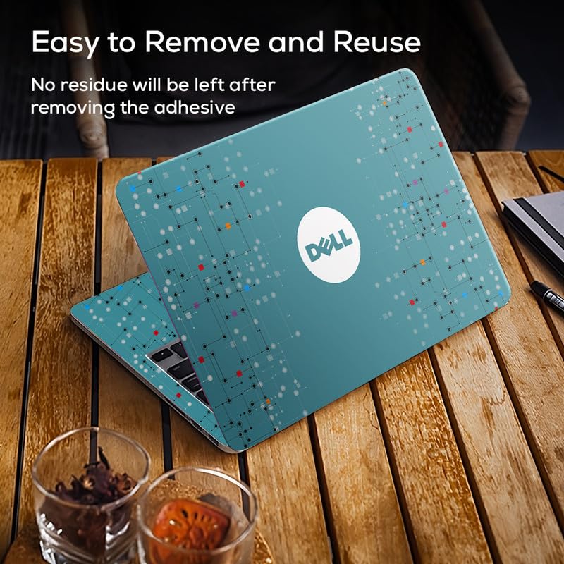 Image of Galaxsia DSGN 294 Full Body Laptop Skin Bubble-Free| Laminated & Removable | HD Quality Sticker for Laptops Upto 15.6 Inches Compatible with DELL