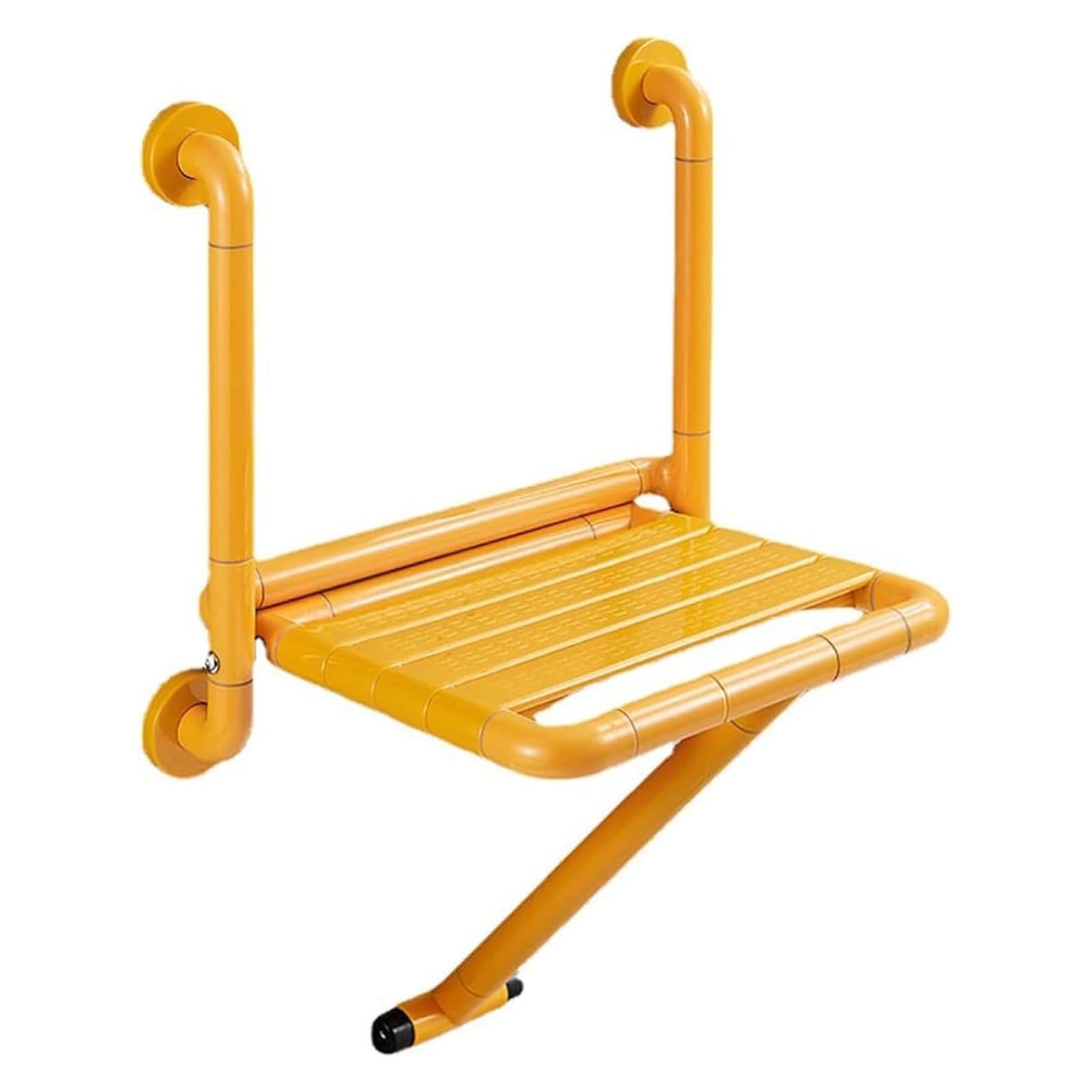 Silla Ducha Plegable,Taburete de baño,Asiento Ducha Plegable Pared Montada con Reposabrazos,Silla Abatible Ducha Montado en la Pared,Silla Antideslizante Plegable Cuarto Baño para Discapacitado