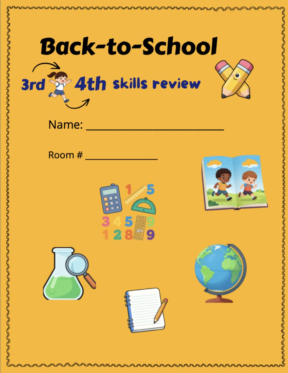 BACK-TO-SCHOOL SKILLS REVIEW: Rising 4th Grade Workbook