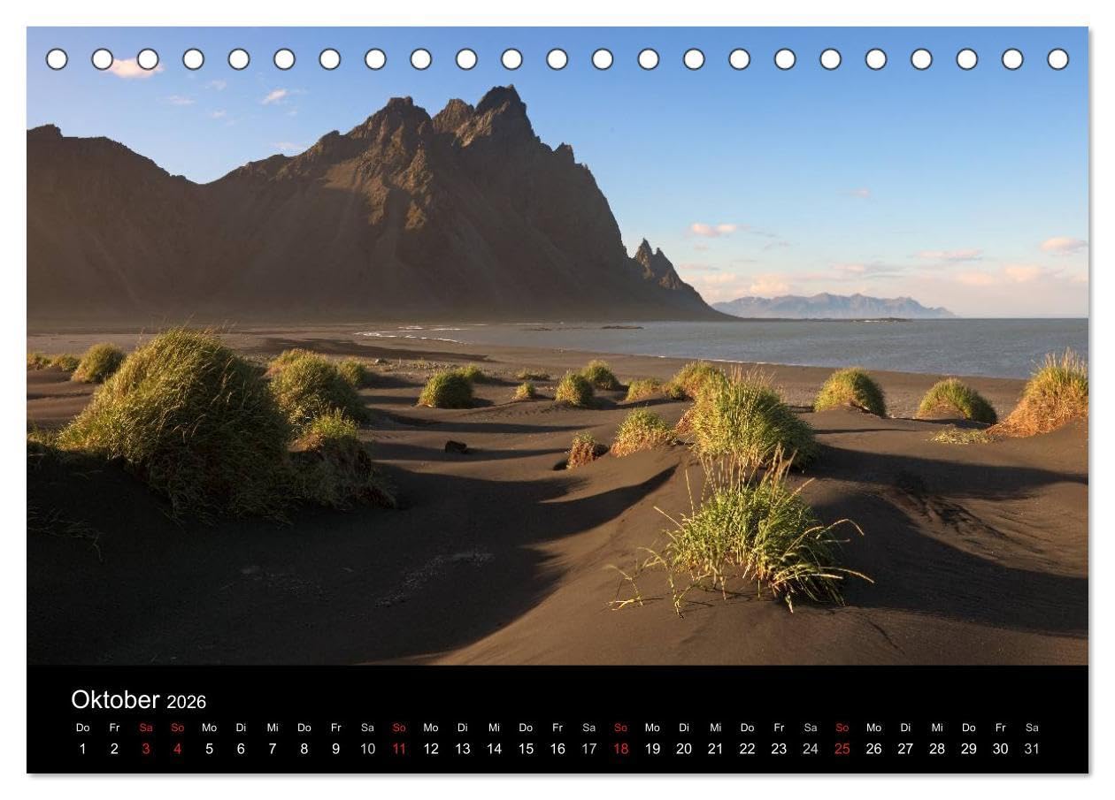 Island - Iceland (Tischkalender 2026 DIN A5 quer), CALVENDO Monatskalender: Bilder von den faszinierenden Landschaften einer großartigen, ... so konzentriert findet. (CALVENDO Natur)