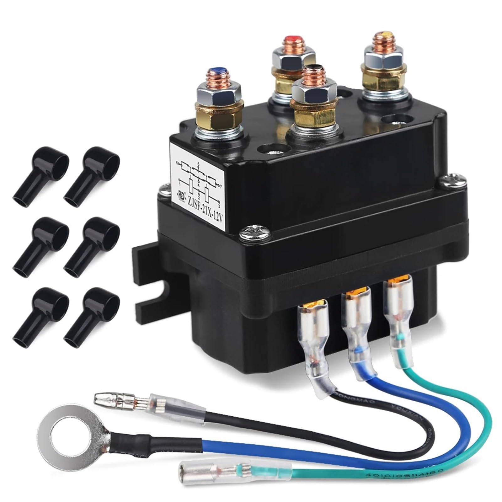 Contacteur de relais de treuil 250A pour un dépannage efficace de véhicule 4WD