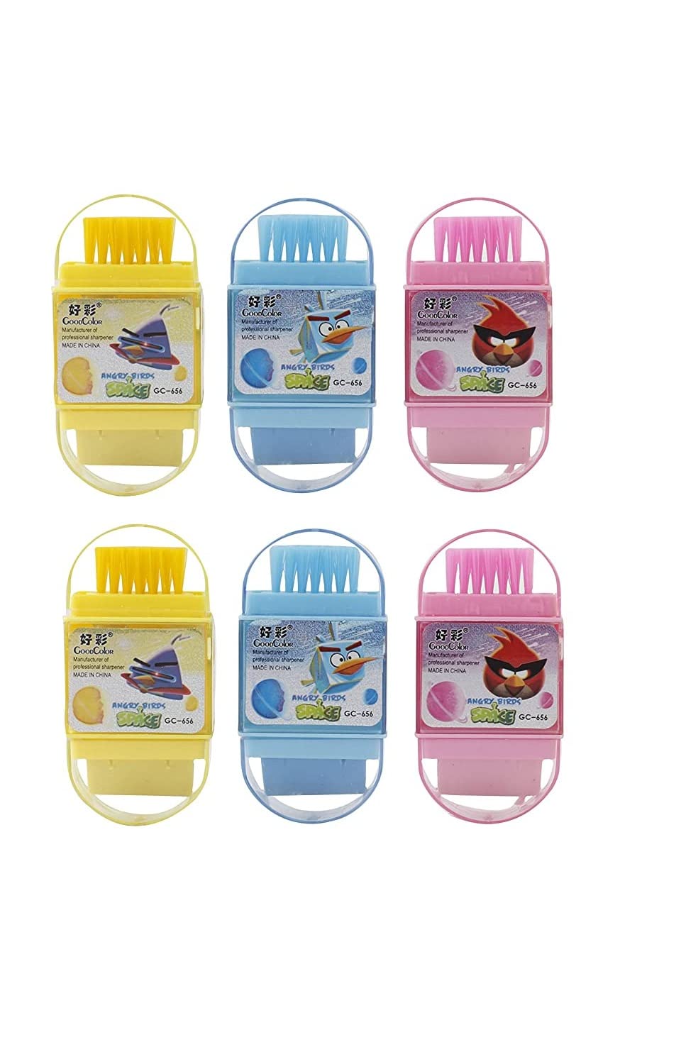 PARTEET New Multicolour 3in1 Eraser,Sharpners and Brush - Pack of 6Pcs for Kids (B09P2T1T9K) Amazon Price History, Amazon Price Tracker