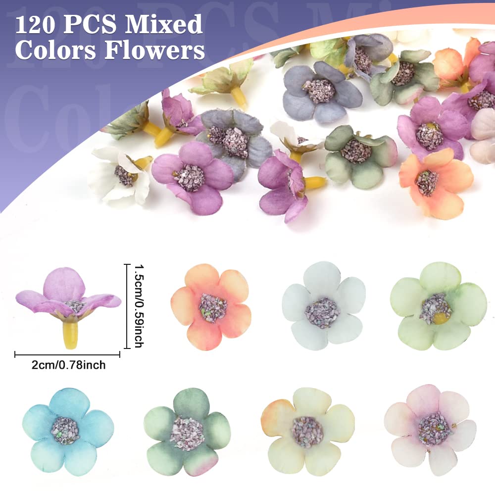 40 Fiori Finti Multicolore - Decorazioni Casa, Matrimoni, Centrotavola Fai Da Te