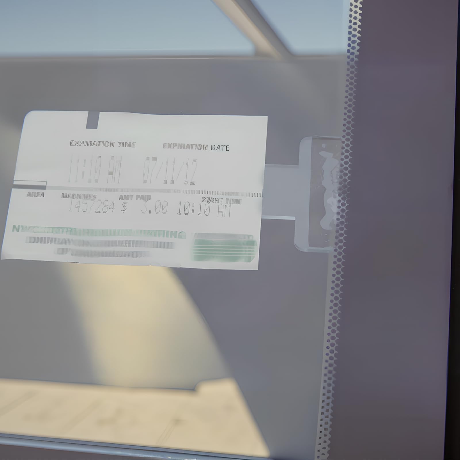 Joyan 4 Piezas de Soporte de Boletos de Estacionamiento, Parabrisas de Soporte de Estacionamiento Transparente, Clips de Boletos para el Disco de Protección de Viento del Automóvil