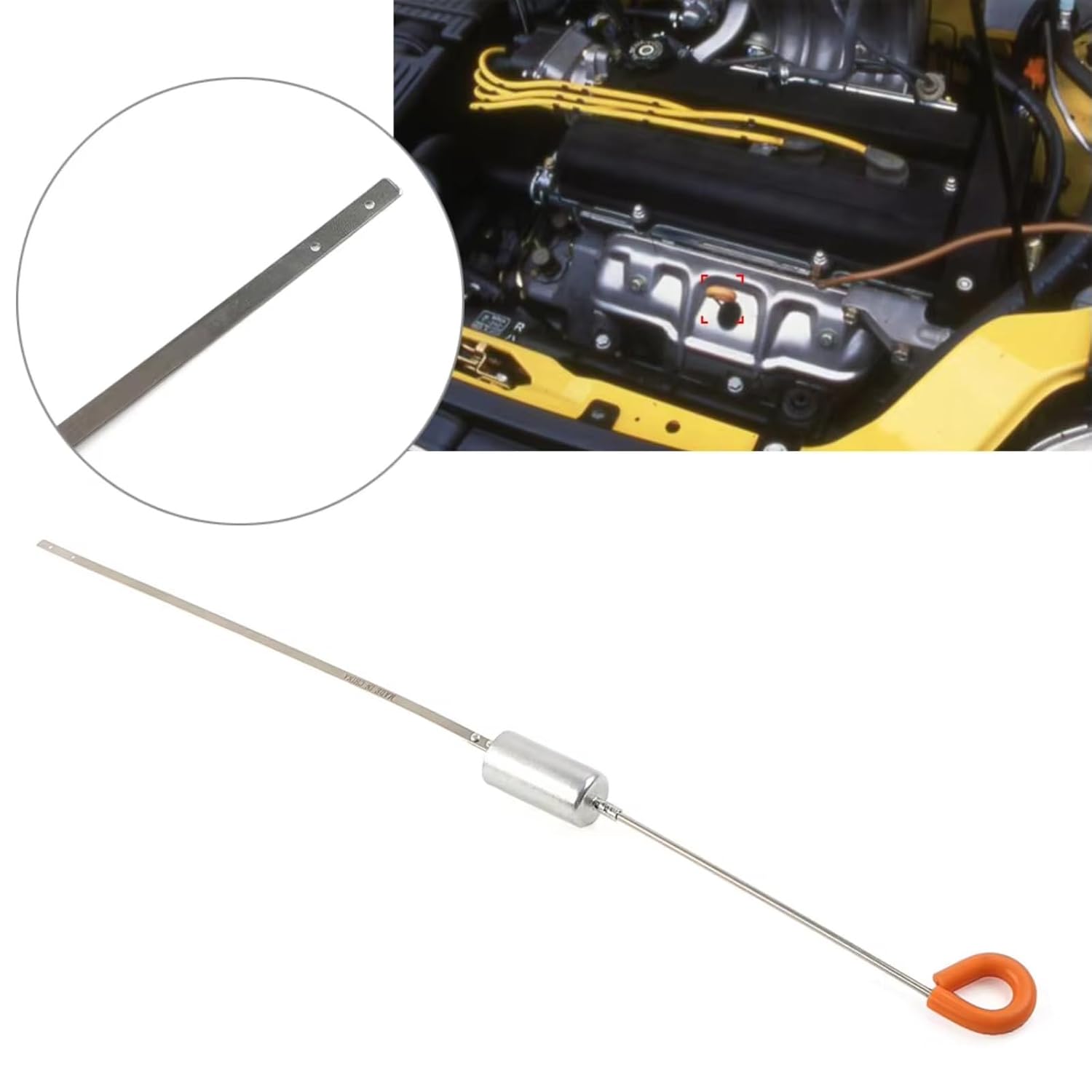 Automotive Oil Level Gauge for CRV 1997 1998 1999 2000 2001 Car Engine Oil Dipstick Replacement OEM: 15650P3FA00