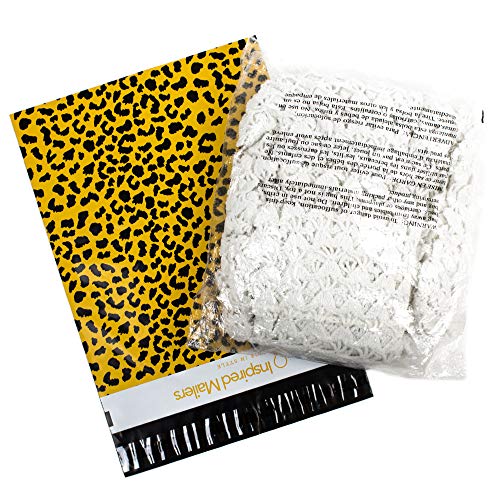 Image of Inspired Mailers - Poly Mailers Variety Pack - Wild Cheetah - 30 (10 Each: 6x9, 10x13, 14.5x19 Sizes) - Shipping Bags