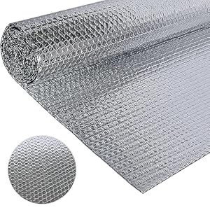 Dubbelzijdige aluminiumfolie-isolatie, reflecterende isolatiefolie, perfecte warmte-isolerende isolatieplaat, geschikt voor voertuigen, daken, ramen, buizen, enz