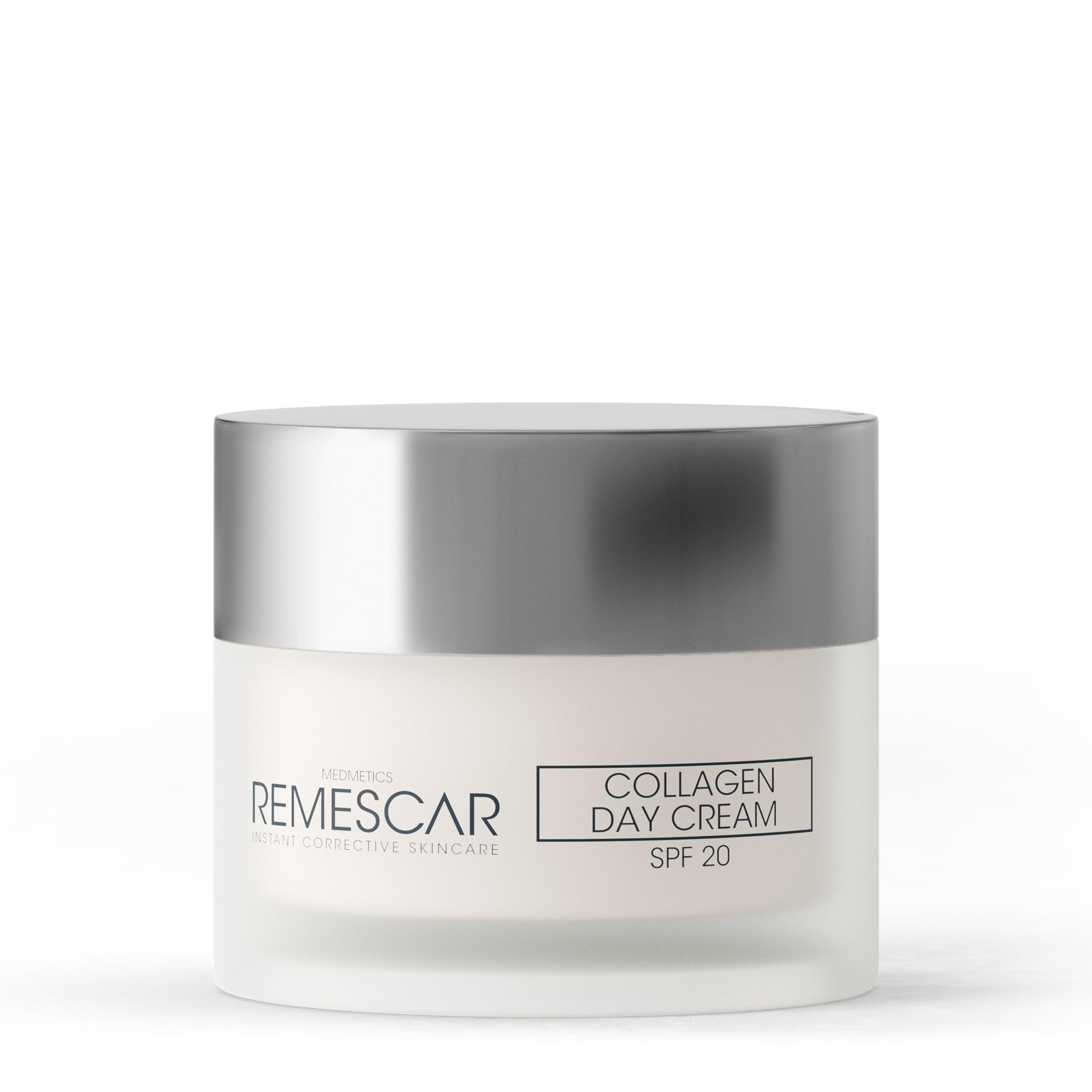 Remescar Crema de Día con Colágeno SPF 20, 50ml – Crema Facial Antiedad Hidratante – Favorece la Producción de Colágeno – Nutre y Protege la Piel Contra el Envejecimiento y la Sequedad