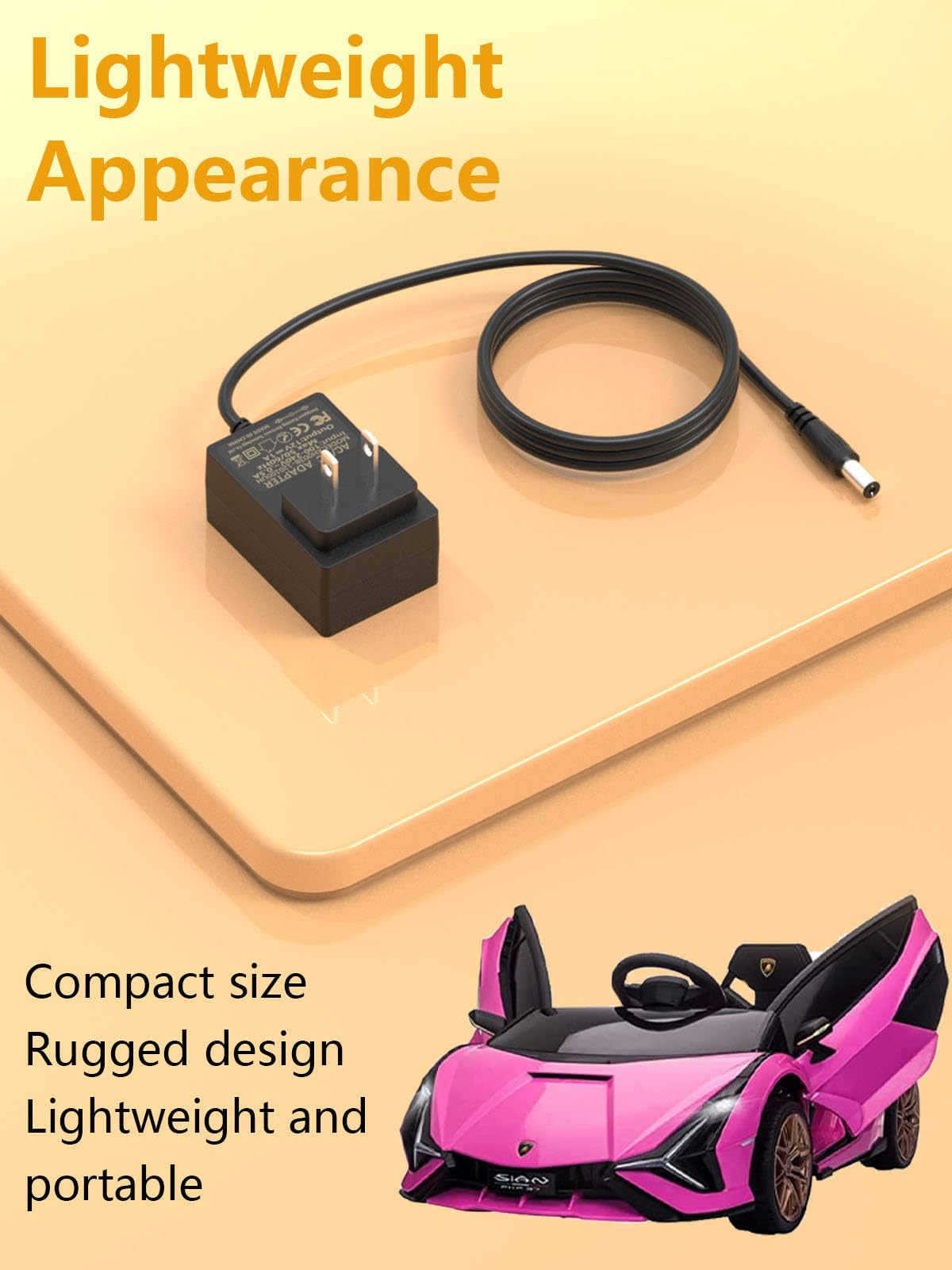 Haiyistar 12 Volt Battery Charger for Kids Ride On Toys, Universal Charger for 12V Ride-on Toys SUV Power Wheels Charger, Best Choice Charger for Kids Electric Ride On Cars