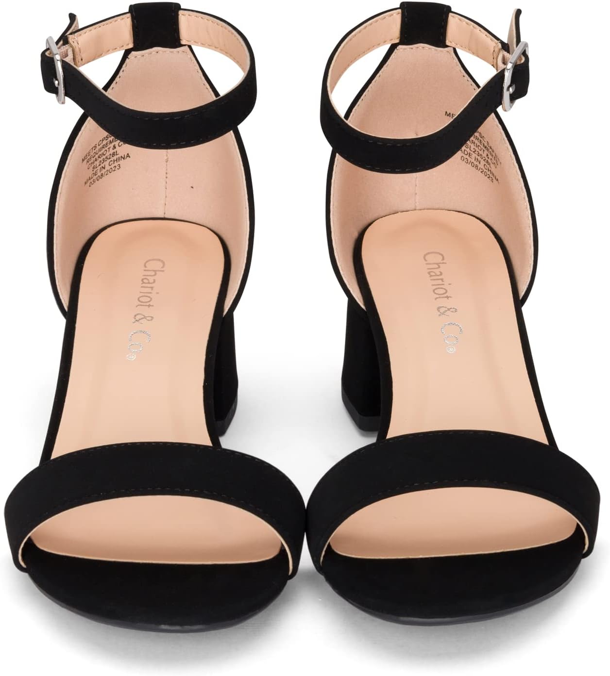 Chariot & Co - Match-IIS- Kids/Children/Girls Single Band Adjustable Ankle Strap Low Block Heels w/Comfortable Sole- Dress/Casual Pump Sandals - Image 5