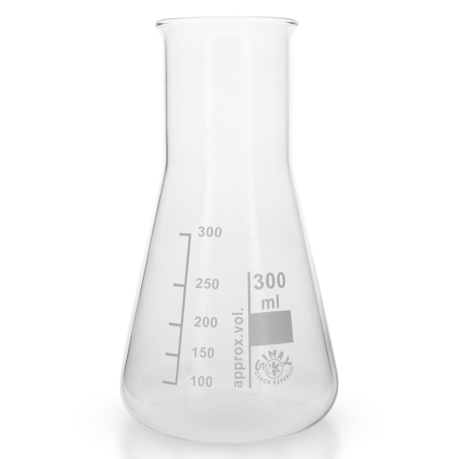 20x Erlenmeyerkolben Weithals 300ml aus hitzefestem Borosilikatglas 3.3 (Laborglas)