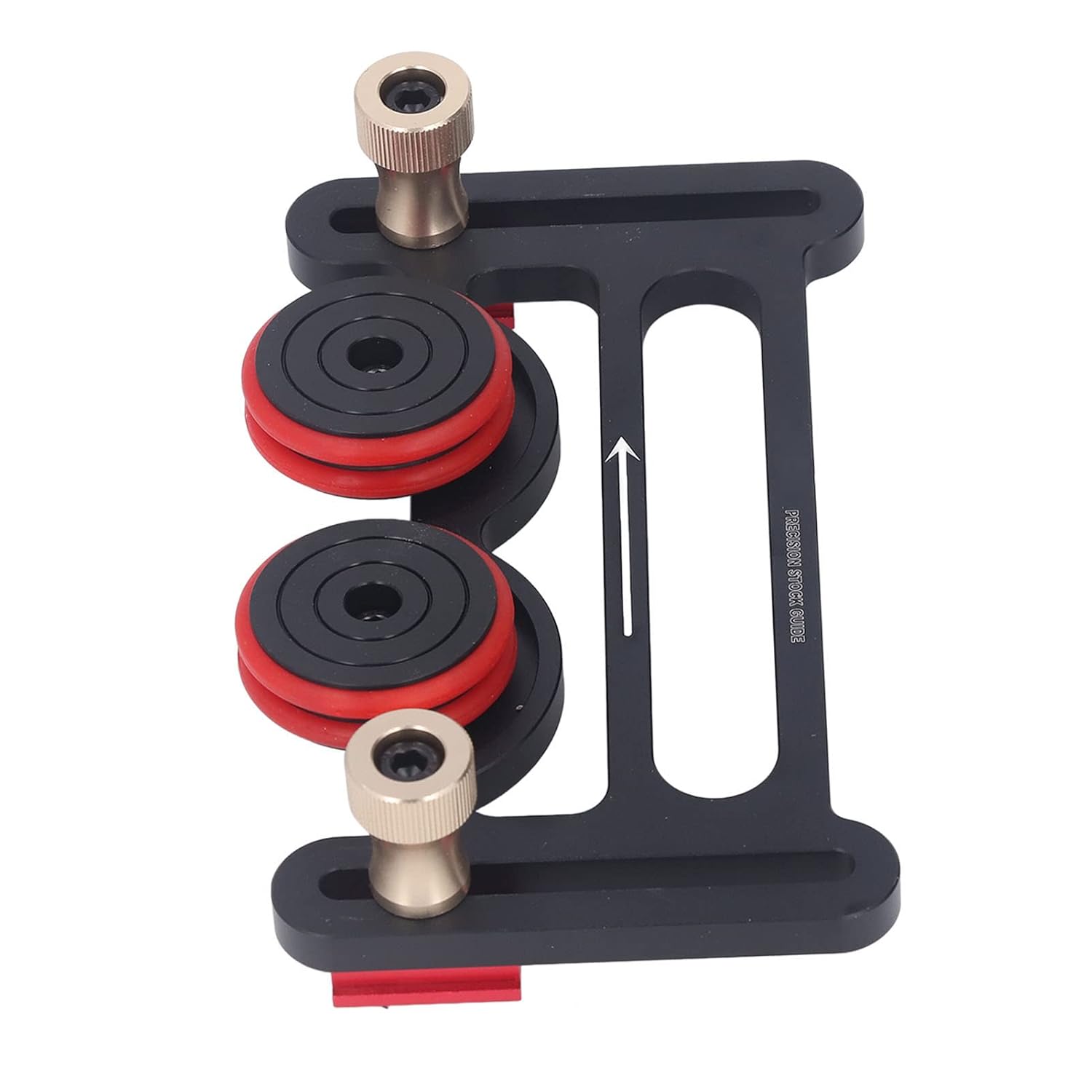 Woodworking Stock Roller Guides for Table Saw, with Sliding Blocks, Double Wheel Bearing Feeding Guide Roller for Table Saw, Router Table, Band Saw