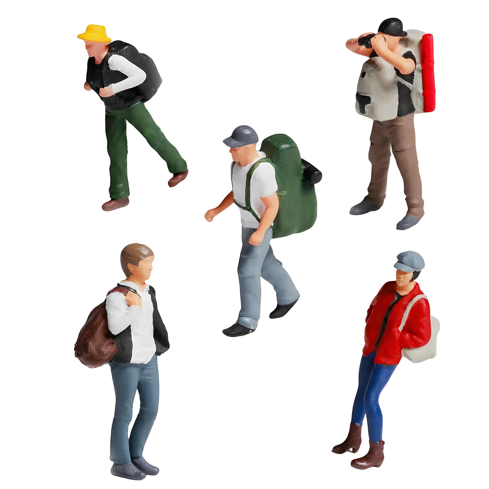 Hredyqw Scale Figures Dioramas Miniature Rock Climbing Figurines Resin Texture for Dioramas Display and Home Decoration