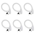 Urban August Child-Proof Refrigerator Lock for Kids & Adults - Lock for French Door Fridge and Cabinet (Small, White, 6 Pack Keyed Alike)