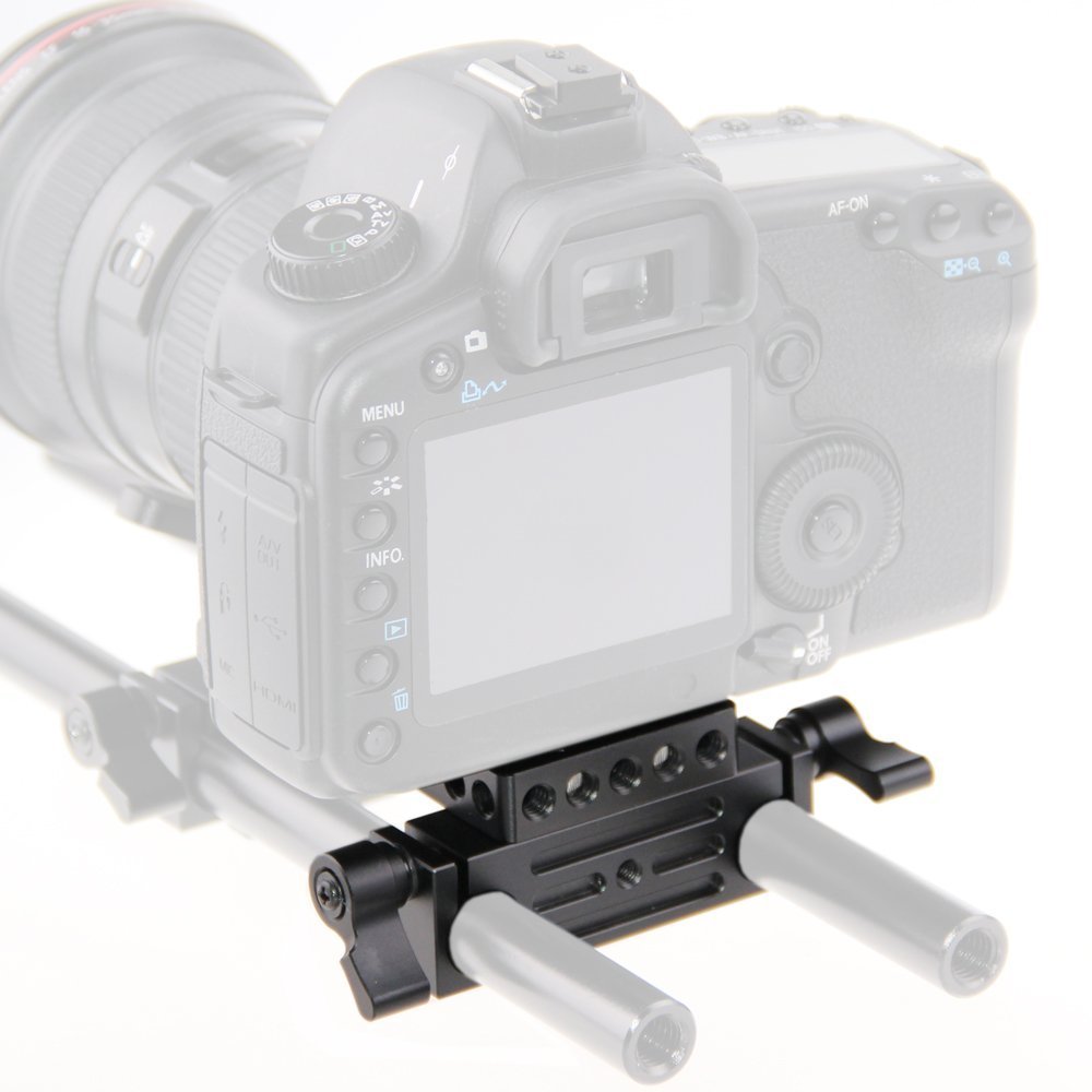 SmallRig Camera Mounting Plate Tripod Mount Plate With 15mm Rod Clamp ...