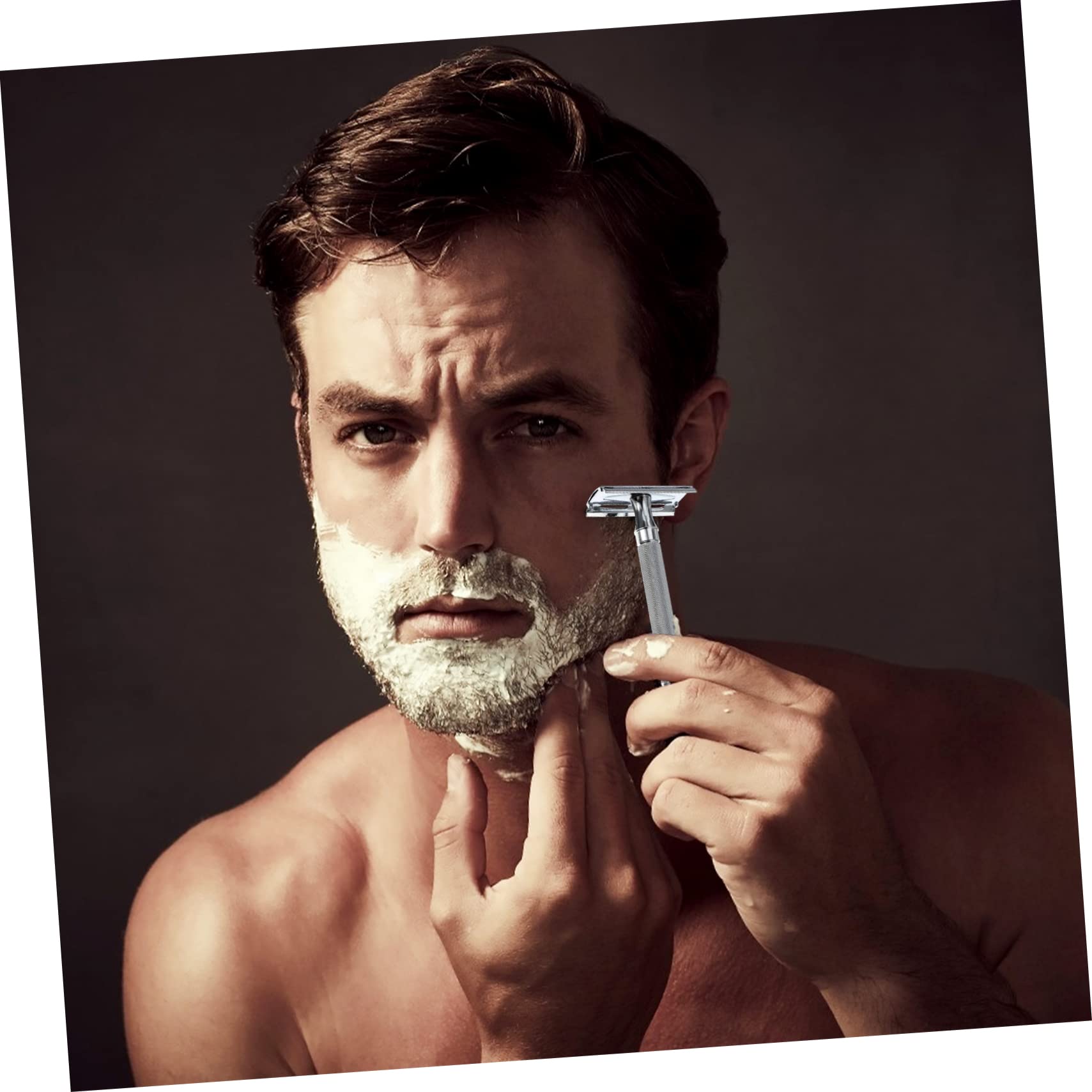 Gogogmee 3pcs Old Fashioned Shavers Double Edge Razor Men's Shaving Tools Safety Razor