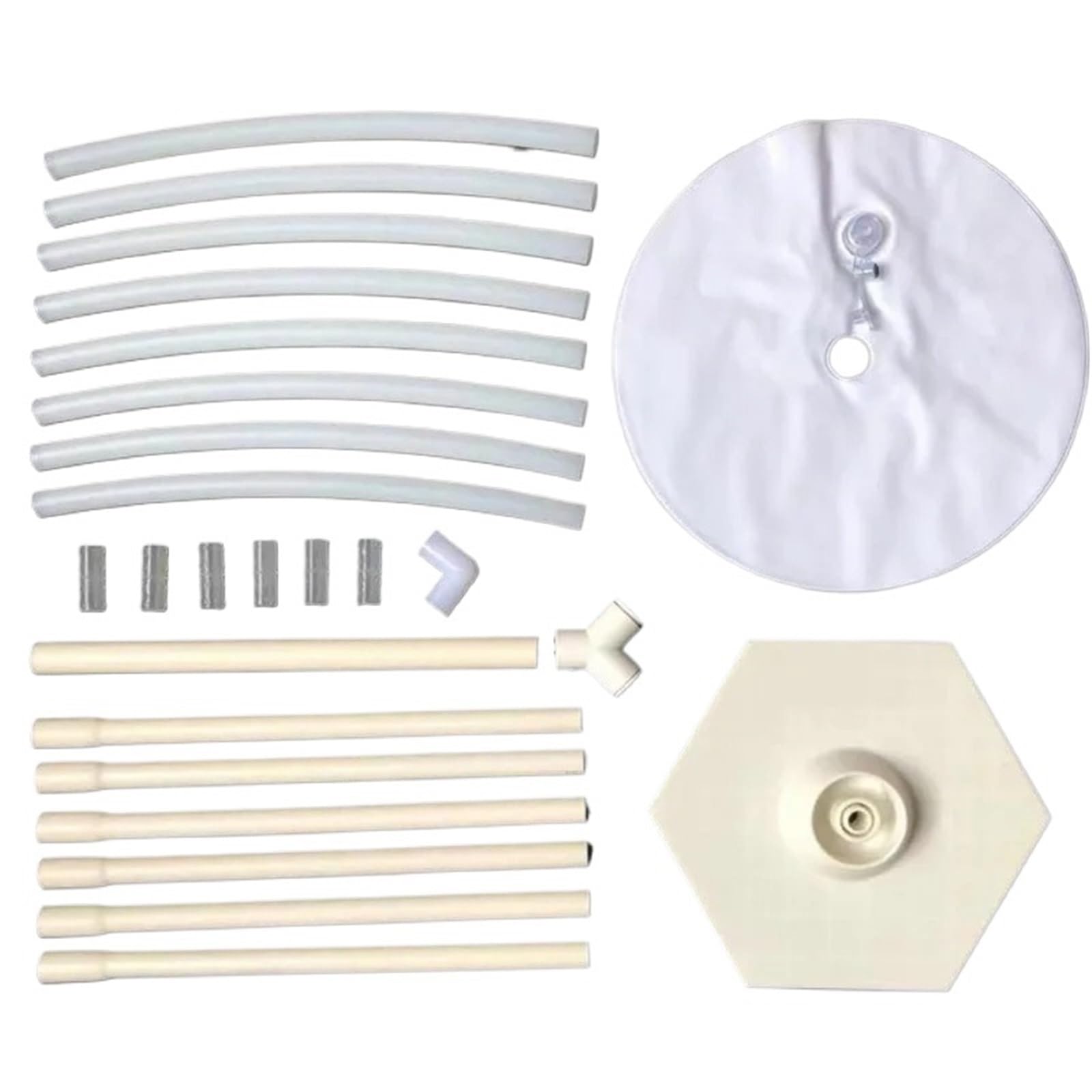Bogen, 1 Set herzförmiger Ballonbogen-Rahmenring, DIY-Ballonbogen-Girlandenständer-Kit for Hochzeiten und Jubiläumsdekorationen im Freien