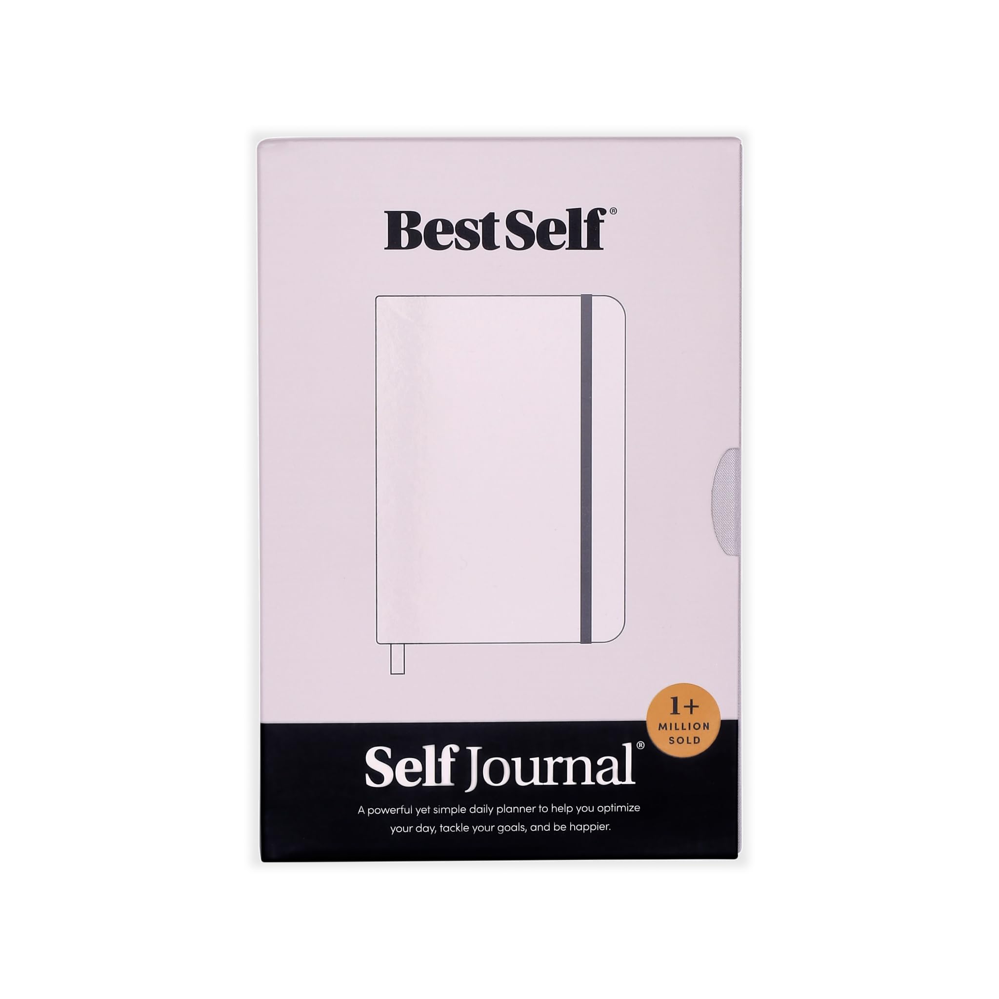 BestSelf 13-Week Self Journal & Goal Planner – Undated Daily ADHD-Friendly Journal for Men & Women | Productivity, Gratitude, Reflection & Habit Tracker | 2025 Life Organizer with Prompts, Grey Mist