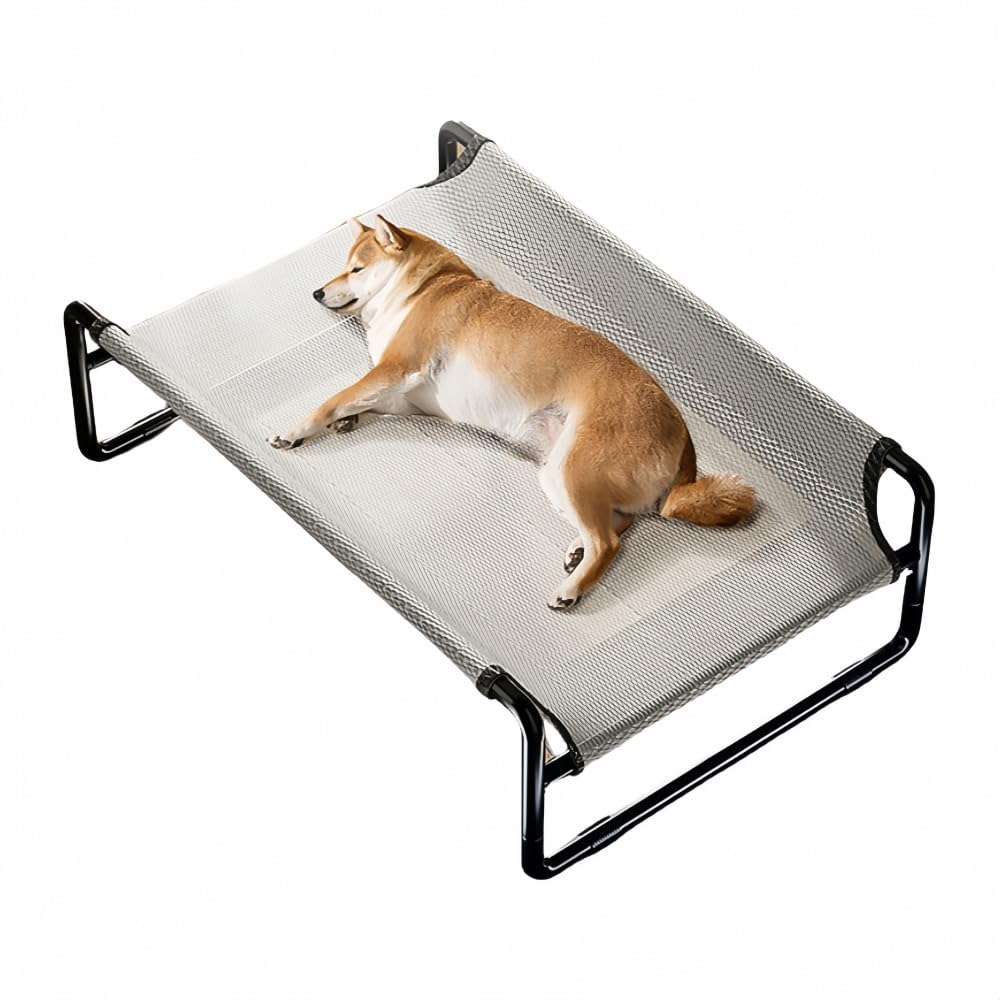 Amazon | Iuseike 犬 ベッド 脚付き ペットベッド 洗える 通気性