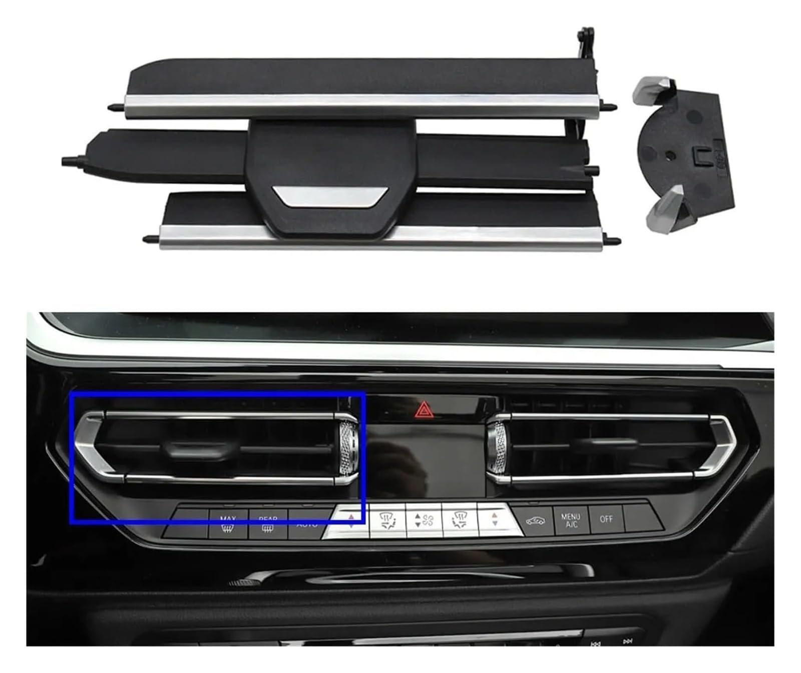 Lüftungsdüsen Klimaanlage Für BMW 3er 4er Und Z4er F40 F44 G20 G28 G29 G01 G02 Reparaturset Für Die Mittlere Vordere Lüftungsdüse Der Klimaanlage(Middle Left)