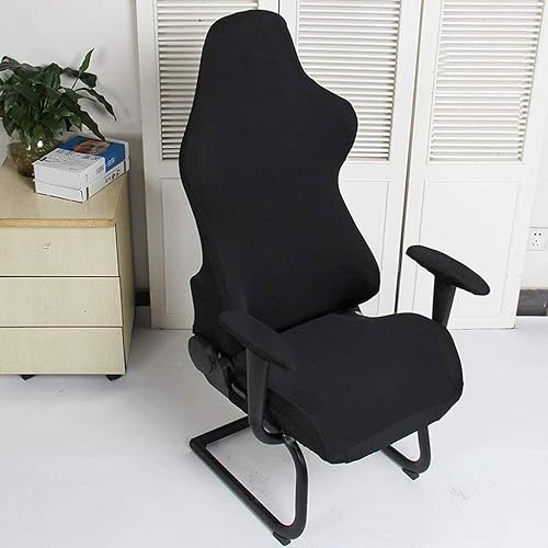 Miniatura 6 de BTSKY Fundas ergonómicas para silla de juegos de computadora de oficina, fundas elásticas de poliéster para silla reclinable de videojuegos, color