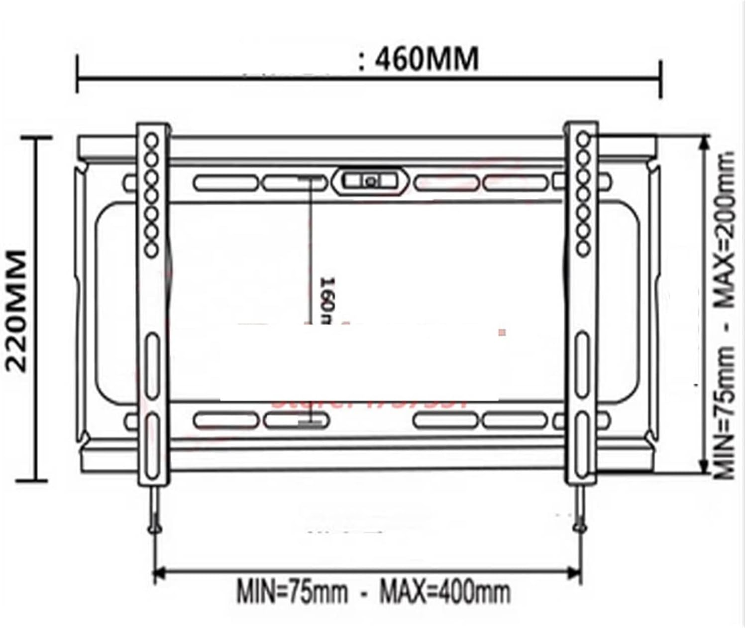 VESA 400x200 for 10inch to 40 Inch LCD LED Plasma Tv Wall Bracket Mount Stand Holder