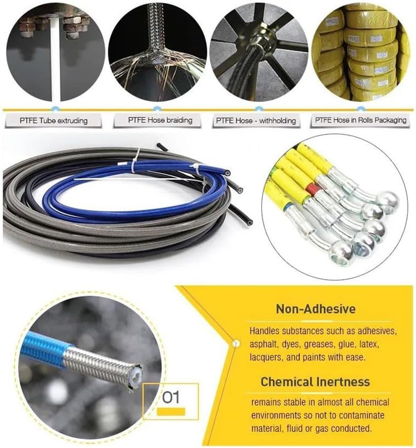 Motorbike Hoses Reinforced Stainless Steel Brake Clutch DOT Oil Pipe Line Braided Brake Hose Motorcycle Racing Bike Pitbike Street Bike ATV Motorcycle Brake line