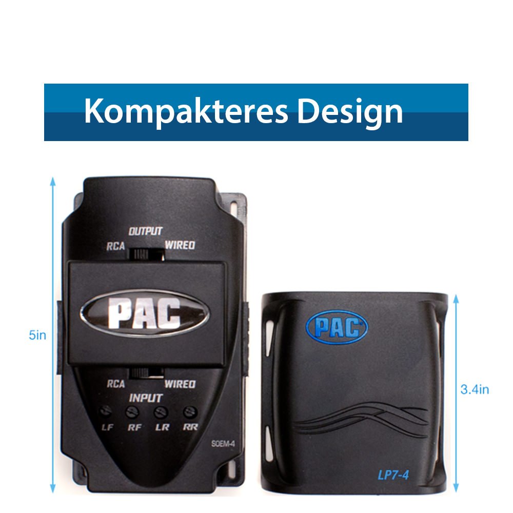 PAC LP5-2 L.O.C. PRO aktiver High/Low Converter 2-CH 55W mit Cinch-In